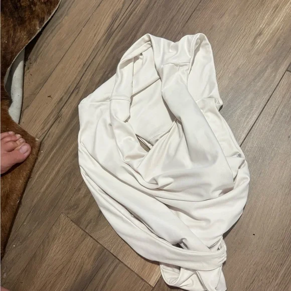 Boys & Arrows the Meg White One-Piece Swimsuit with Shark Design - Picture 3 of 3